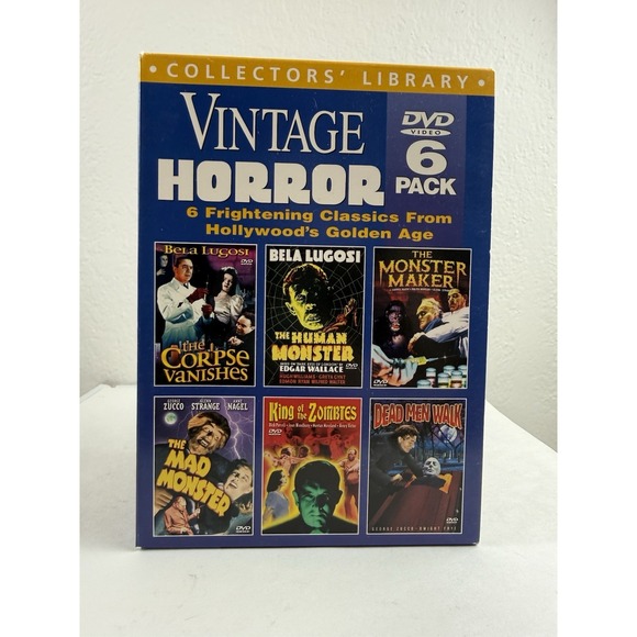Other - Y2K 2002 Vintage Horror 6 Disc DVD Set New Unused Corpse Vanishes Dead‎ Man Walk